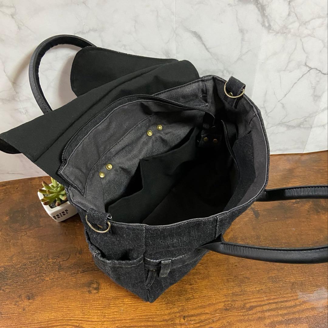 専用*No.28 デニムリメイク【デニムバッグ】ハンドメイド