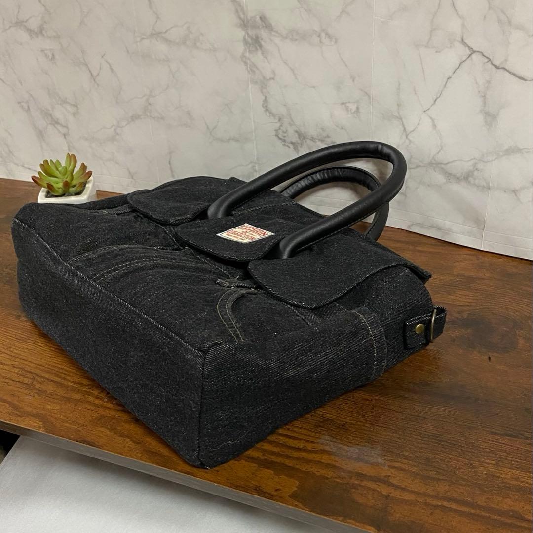 専用*No.28 デニムリメイク【デニムバッグ】ハンドメイド