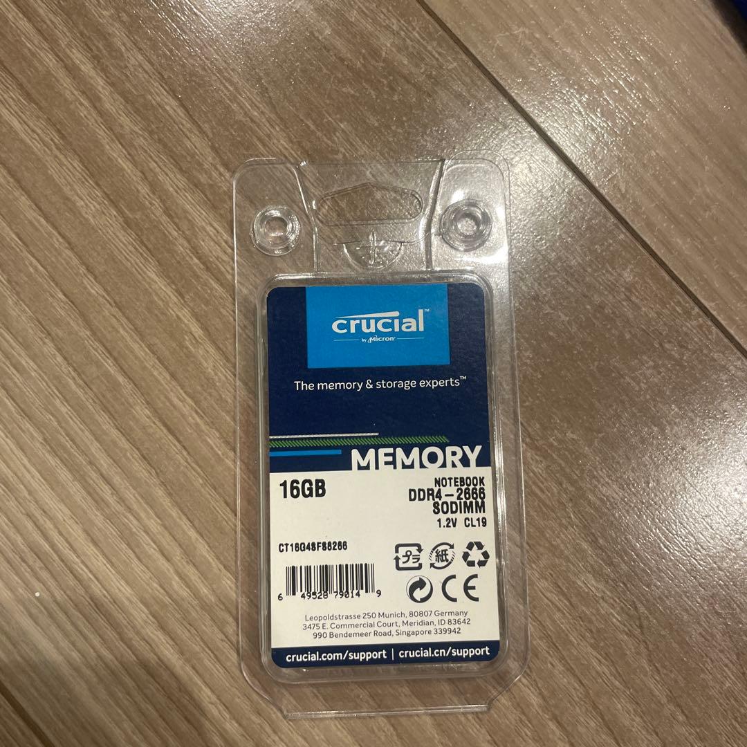 あ*ん様 美品　Crucial DDR4 SO-DIMM 2666MHz 16G