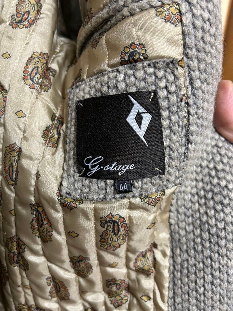 ダッフルコート　フード　ニット　 G-STAGE イタリア製　ダウンコート