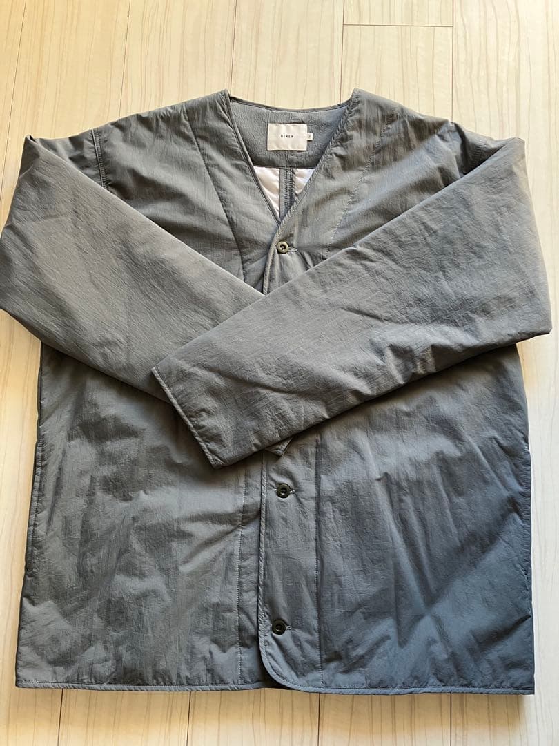 MUYA RINEN ナイロンタフタ中綿ボンディングポータブルカーディガン