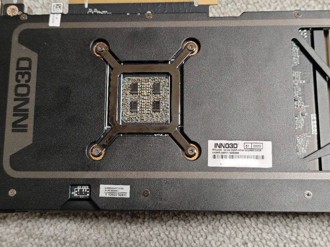 INNO3D RTX 4090 X3 OC/保護フィルム付【現状品】