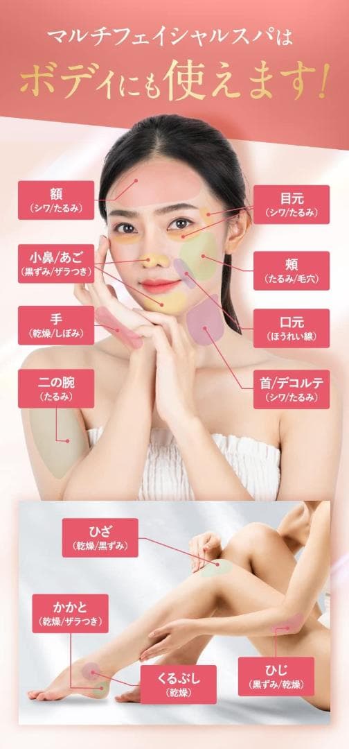 リフトアップ フェイシャルスパ 美肌 自宅で簡単 美顔器