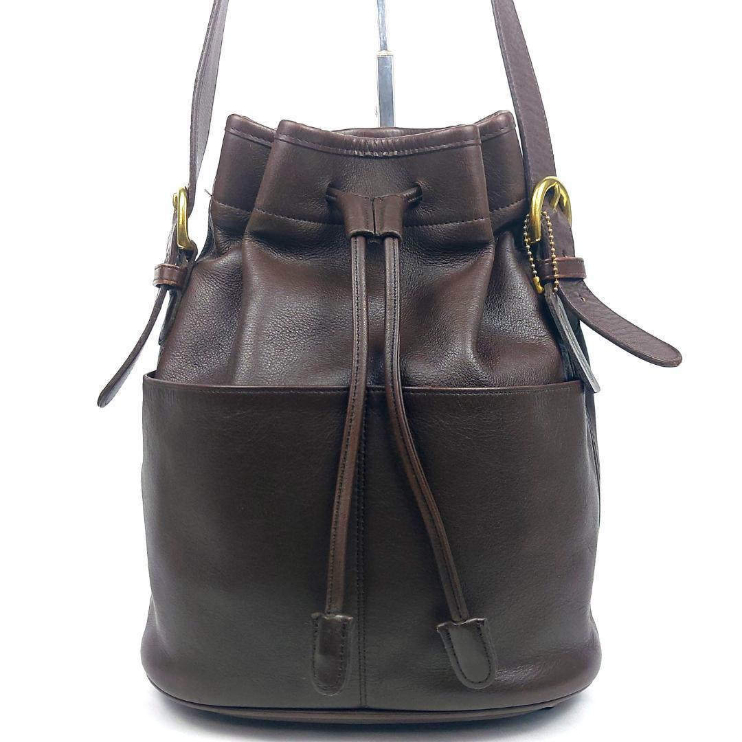 COACH コーチ オールドコーチ ショルダーバッグ 巾着型 USA製 ブラウン