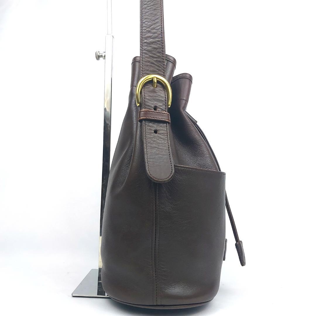 COACH コーチ オールドコーチ ショルダーバッグ 巾着型 USA製 ブラウン