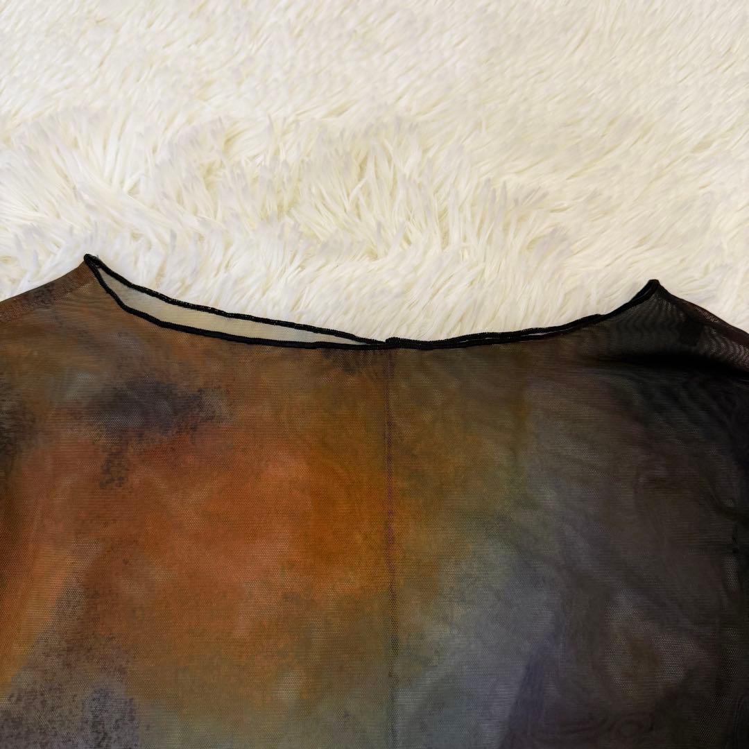 ワンピース Ameri MIRANDA TAIDAI SHEER LONG TOP