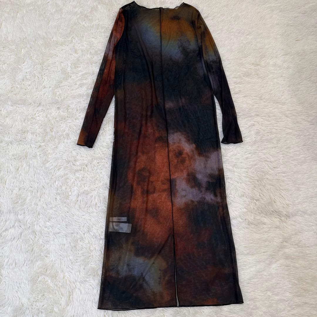 ワンピース Ameri MIRANDA TAIDAI SHEER LONG TOP