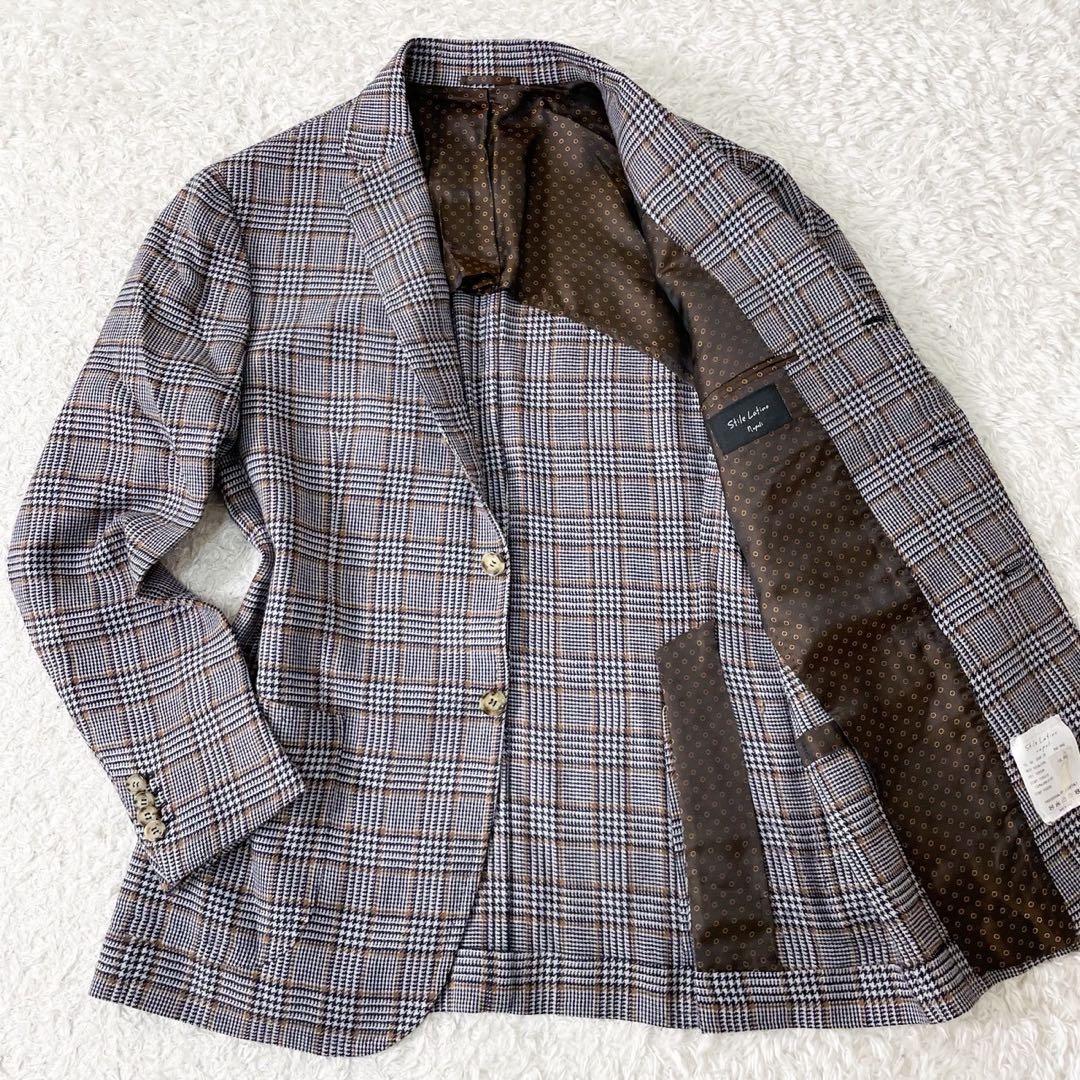 美品！Stile Latino スーパー120's極上テーラードジャケット XL