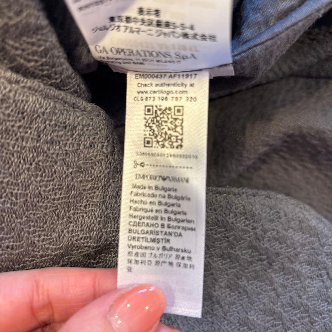 ★訳アリ★エンポリオアルマーニ　シングルブレストテーラードブレザー　56