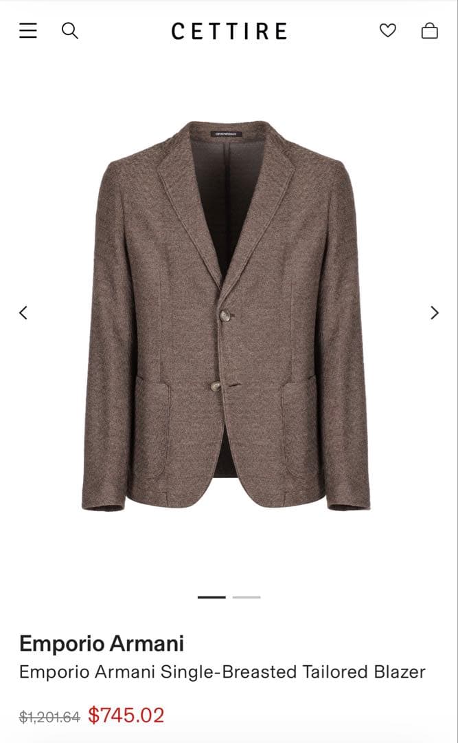 ★訳アリ★エンポリオアルマーニ　シングルブレストテーラードブレザー　56