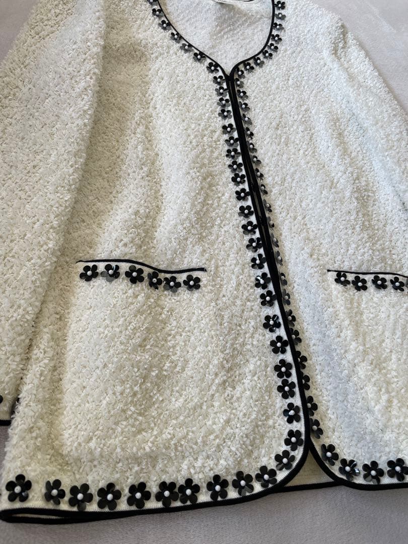 90s ESCADA Margaretha Leyツイード調ニットジャケット