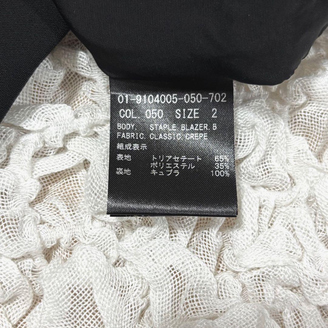 美品 Theory セオリー テーラードジャケット シングル 現行タグ 黒 M