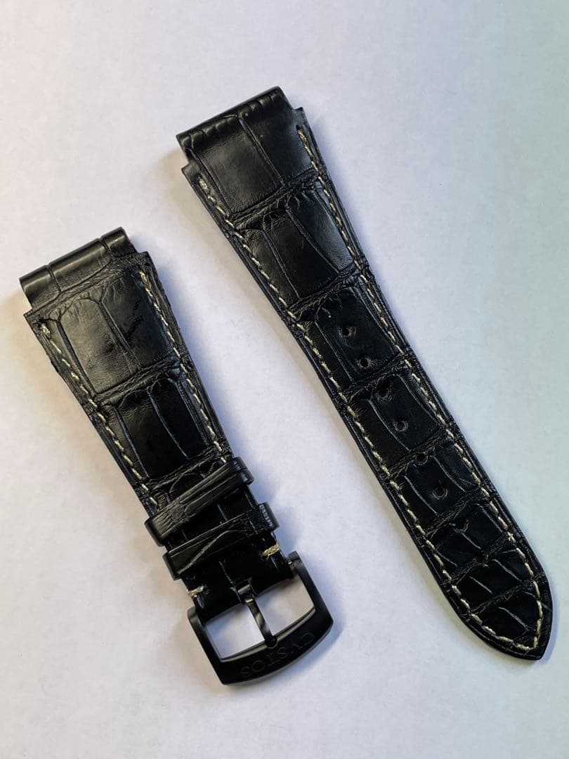 CVSTOS クストス アリゲーターストラップ ピンバックル付き