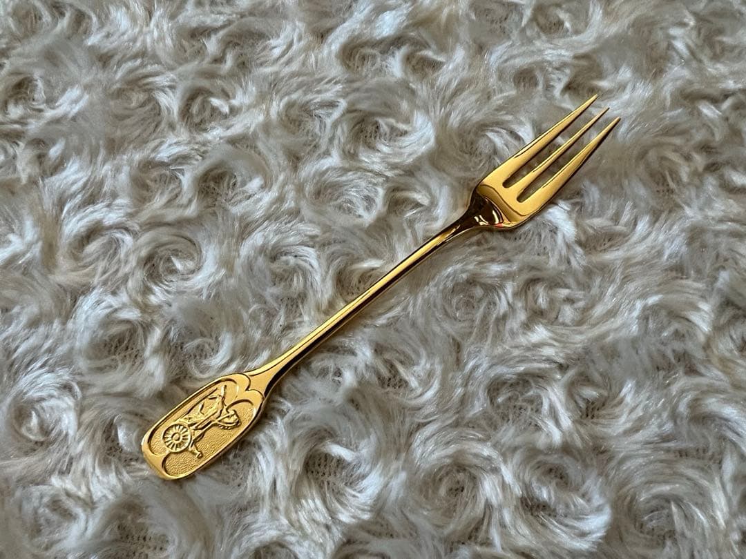 セリーヌ　カトラリーセット　フォークセット〈５本セット〉金仕上げ