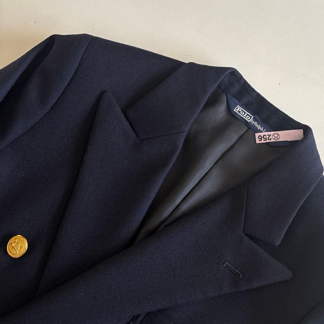 ラルフローレン　フォーマル　スーツ　ブレザー　パンツ　ネクタイ　金ボタン　紺