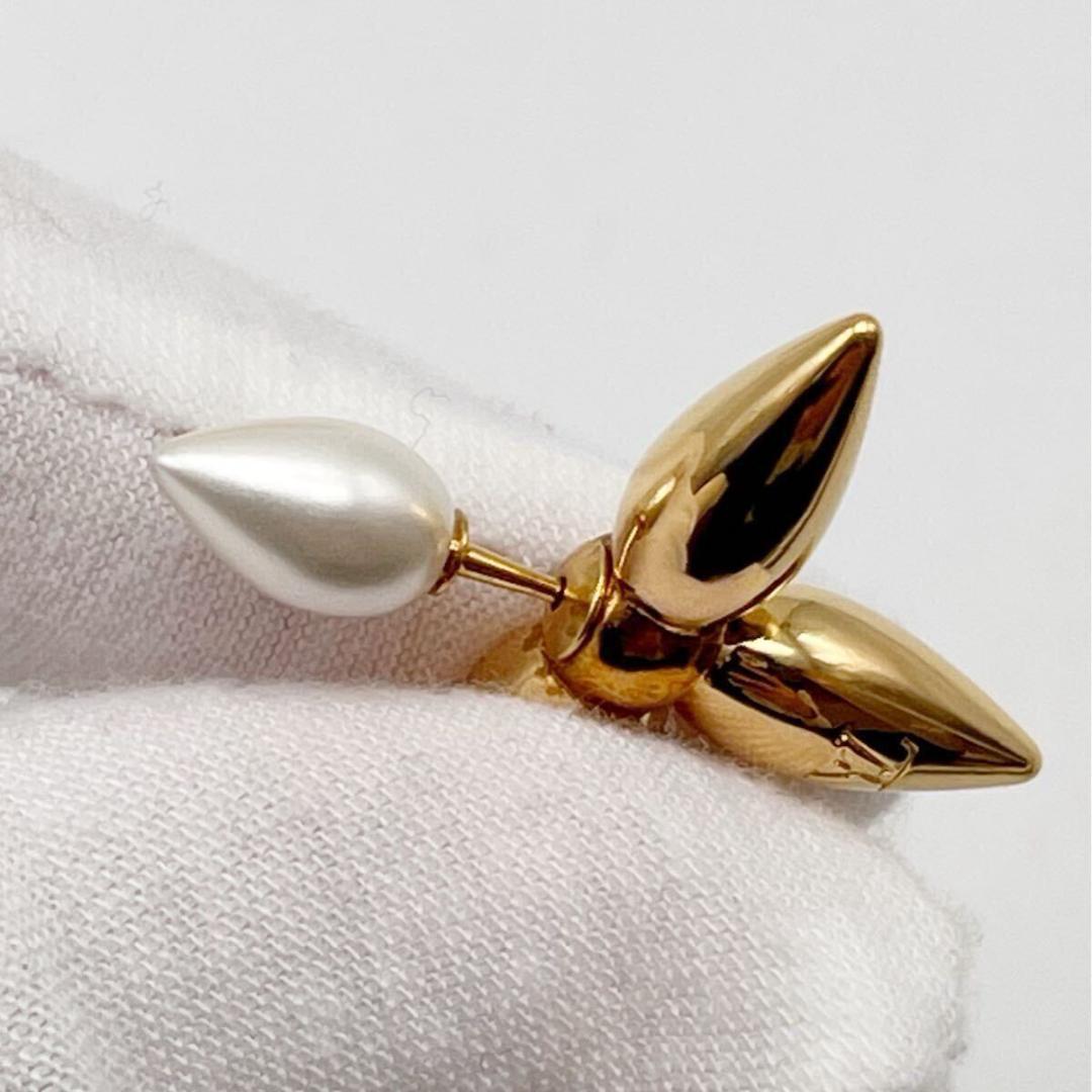 ルイヴィトン ピアス ルイゼット メタル ゴールド 片方のみ　IT刻印