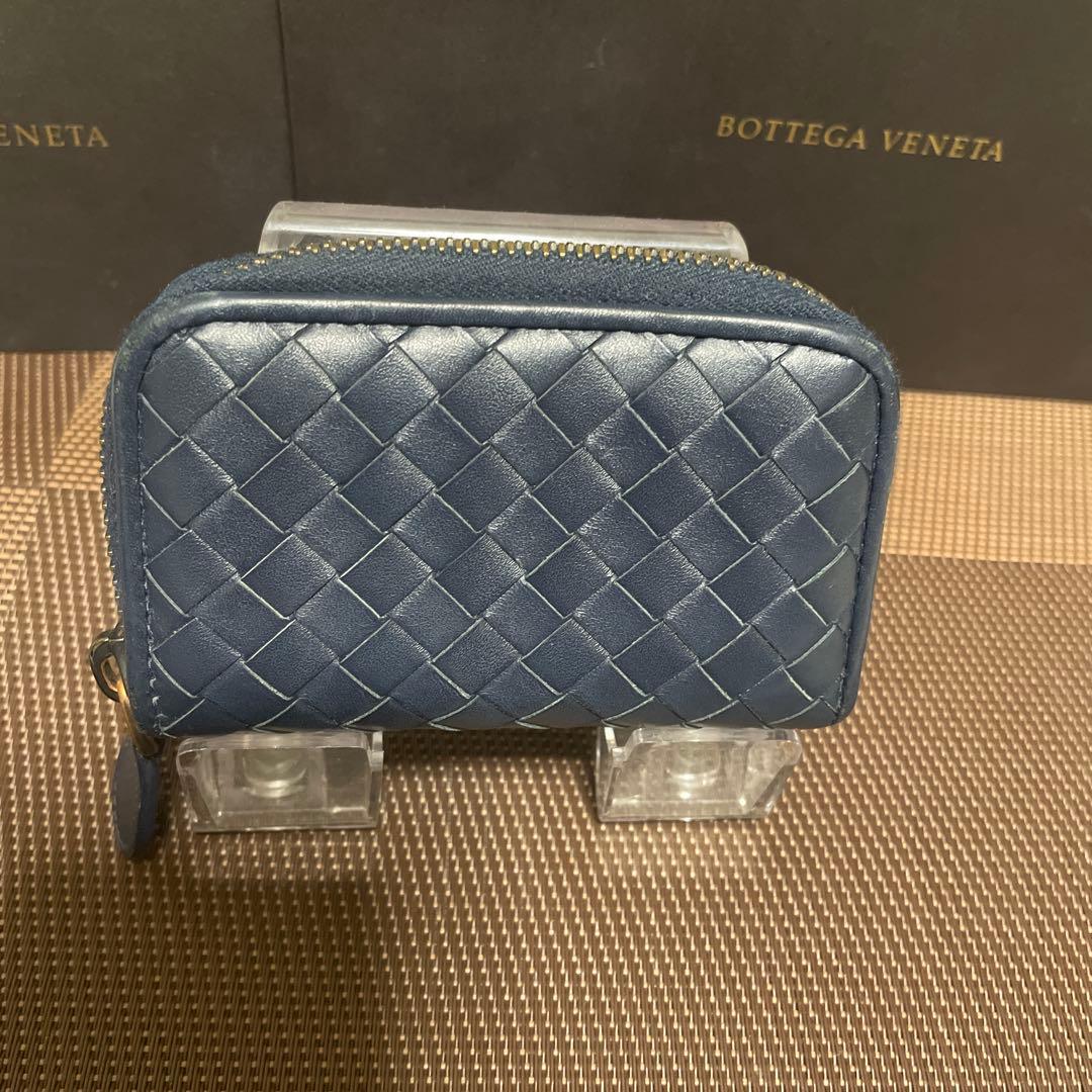 美品☆BOTTEGA VENETA ケース　ネイビー　正規品　ボッテガ