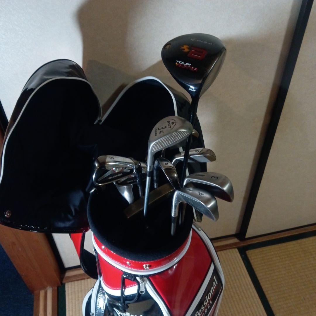 ゴルフクラブ フルセット メンズ キャディバッグPROFESSIONAL
