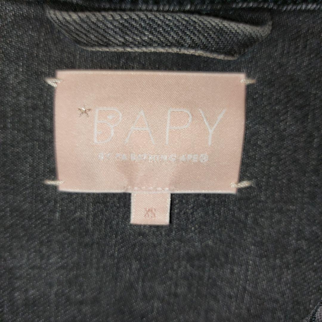 美品 BAPY BY A BATHING APE ブラック GジャンXS