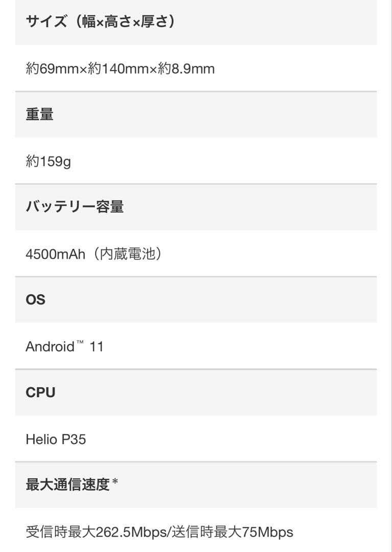 美品SonyXperiaAceII 本体ホワイト