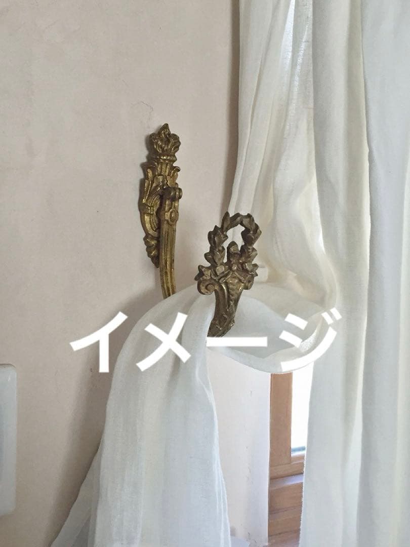 フランスアンティークカーテンコートフックペア