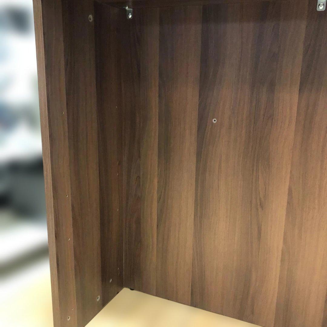 送料無料 木目調 レジカウンター 受付台 ブラウン 店舗 事務所 88277