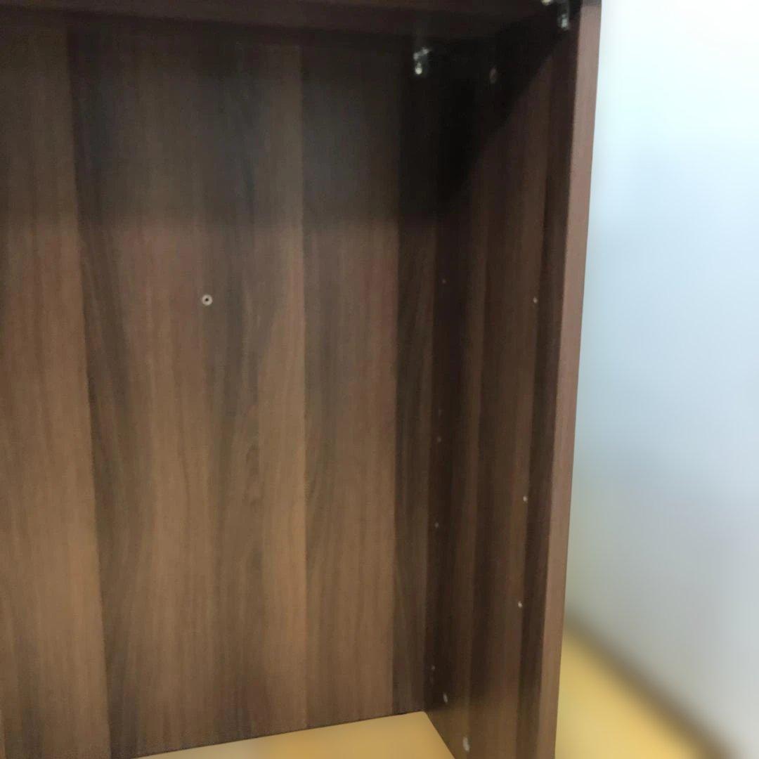 送料無料 木目調 レジカウンター 受付台 ブラウン 店舗 事務所 88277