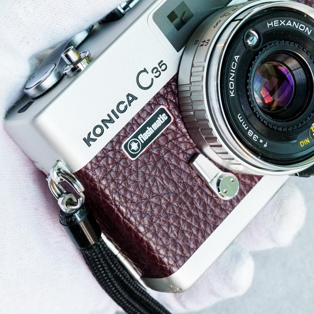 （kiki）Konica C35 flash matic バーガンディ
