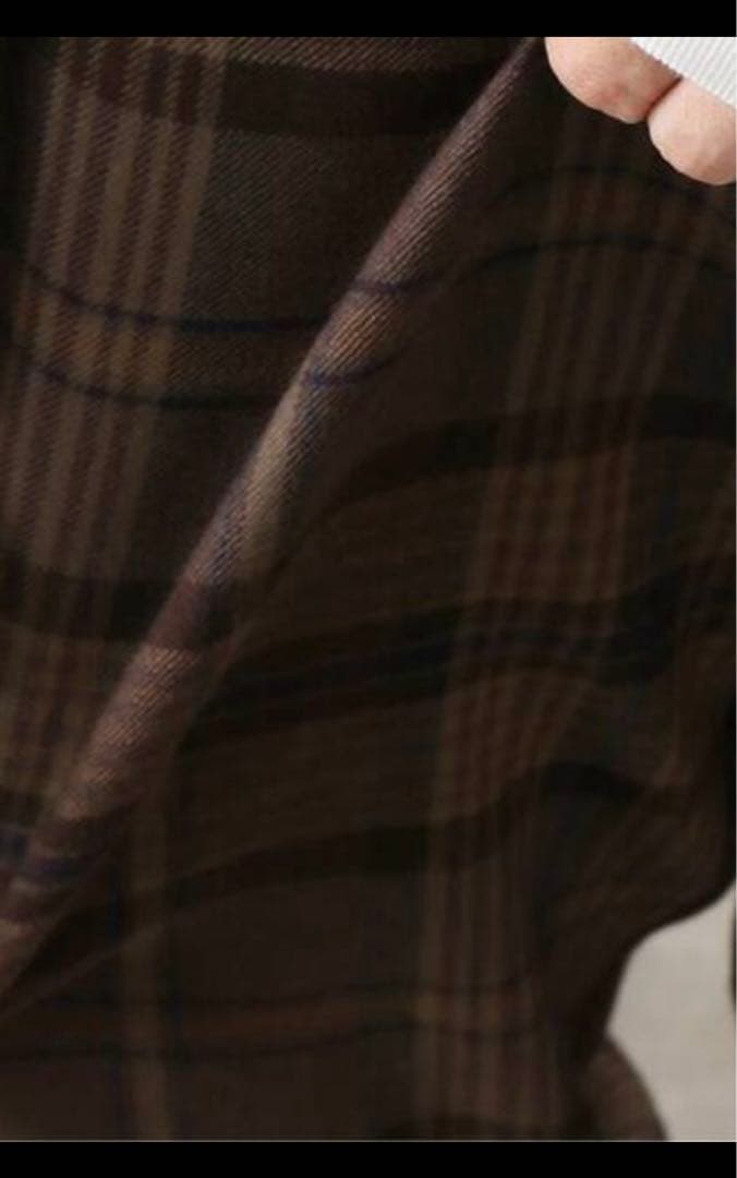⭐︎JORNAL STANDARD LUXEブラウン チェック柄パンツ