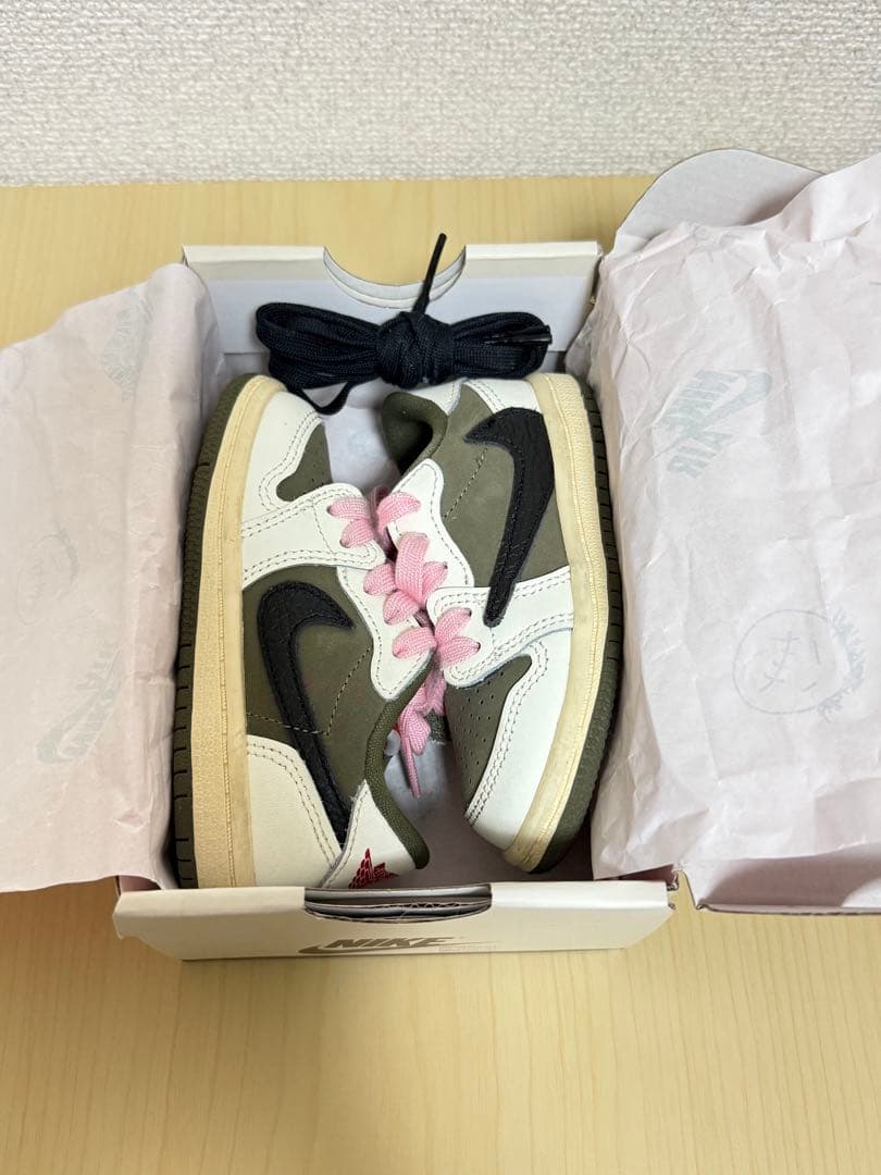 Jordan 1 LOW x Travis Scott ベビーシューズ12cm