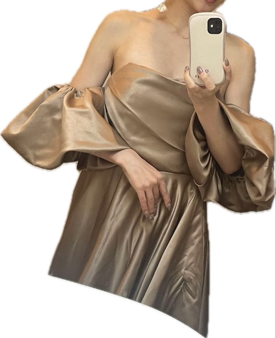 【再値下げ】カラードレス（ゴールド）DRESS PRODUCTION