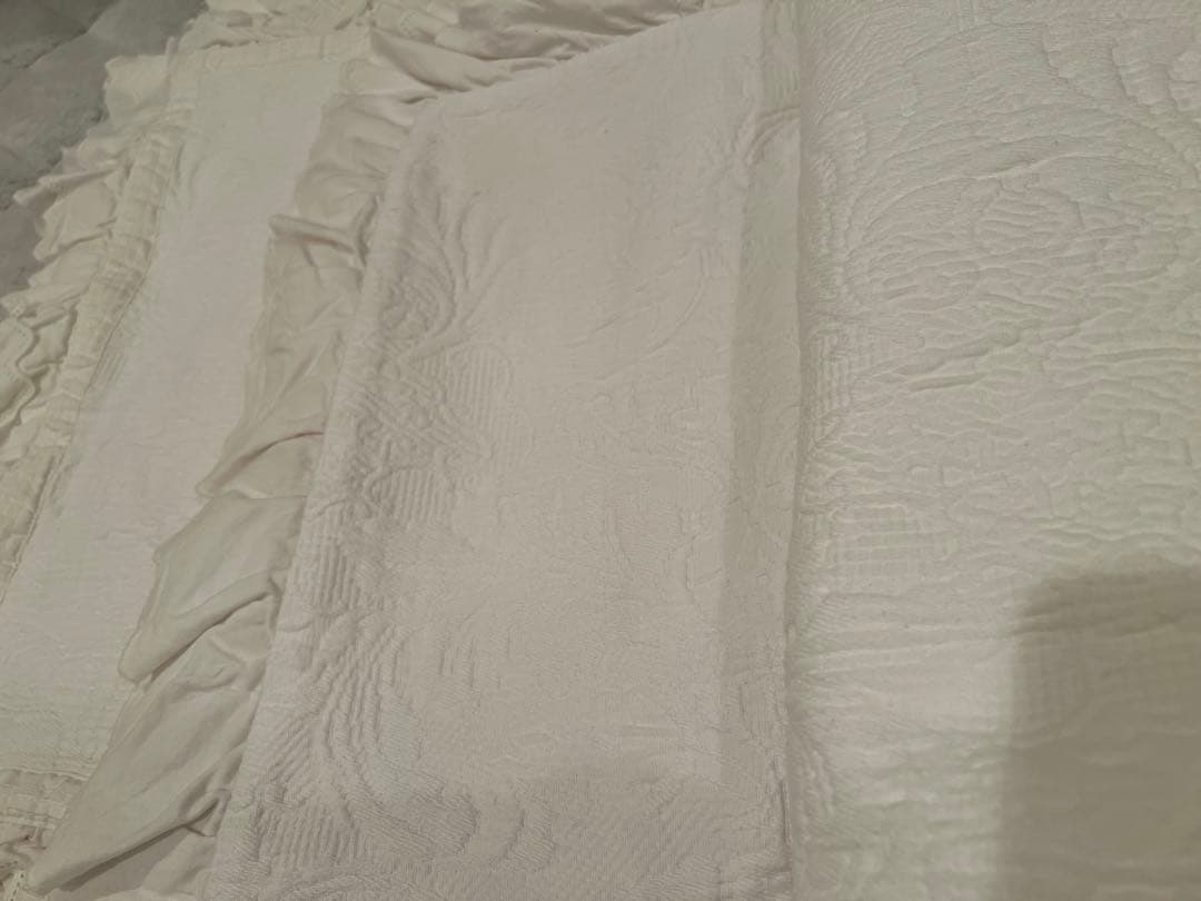 ザラホーム ZARA  刺繍 レース ベットカバー　枕カバー　セット