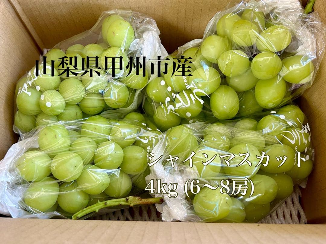 山梨県産 シャインマスカット 4kg