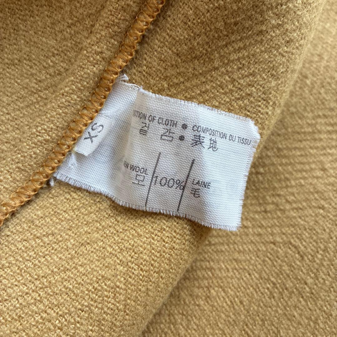 グローバーオール ダッフルコート イエロー ヘリンボーン　フード