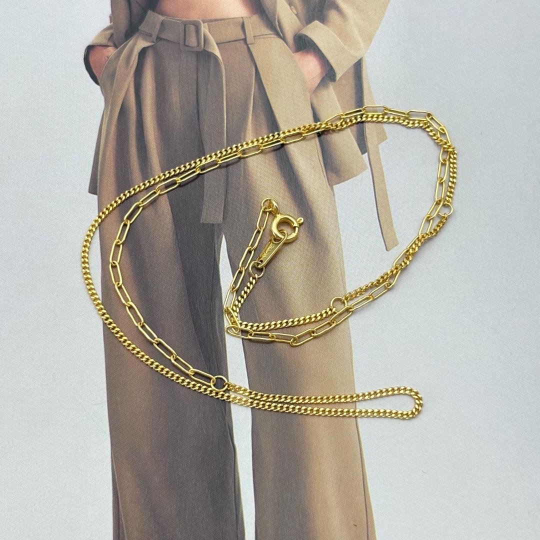 K18ゴールド ネックレス 1.8g ロブスタークラスプ