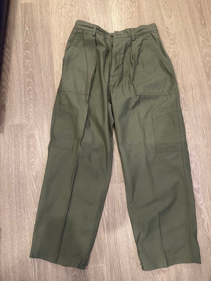 バックサテンUTILITY TROUSERS by SHIOTA