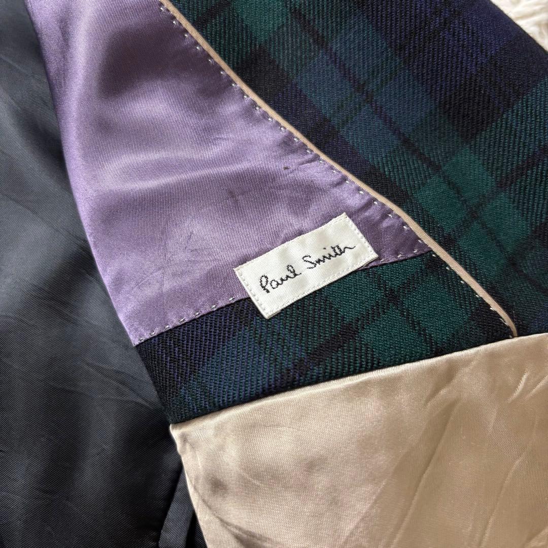 美品 ポールスミス テーラードジャケット ブラックウォッチ チェック柄 M