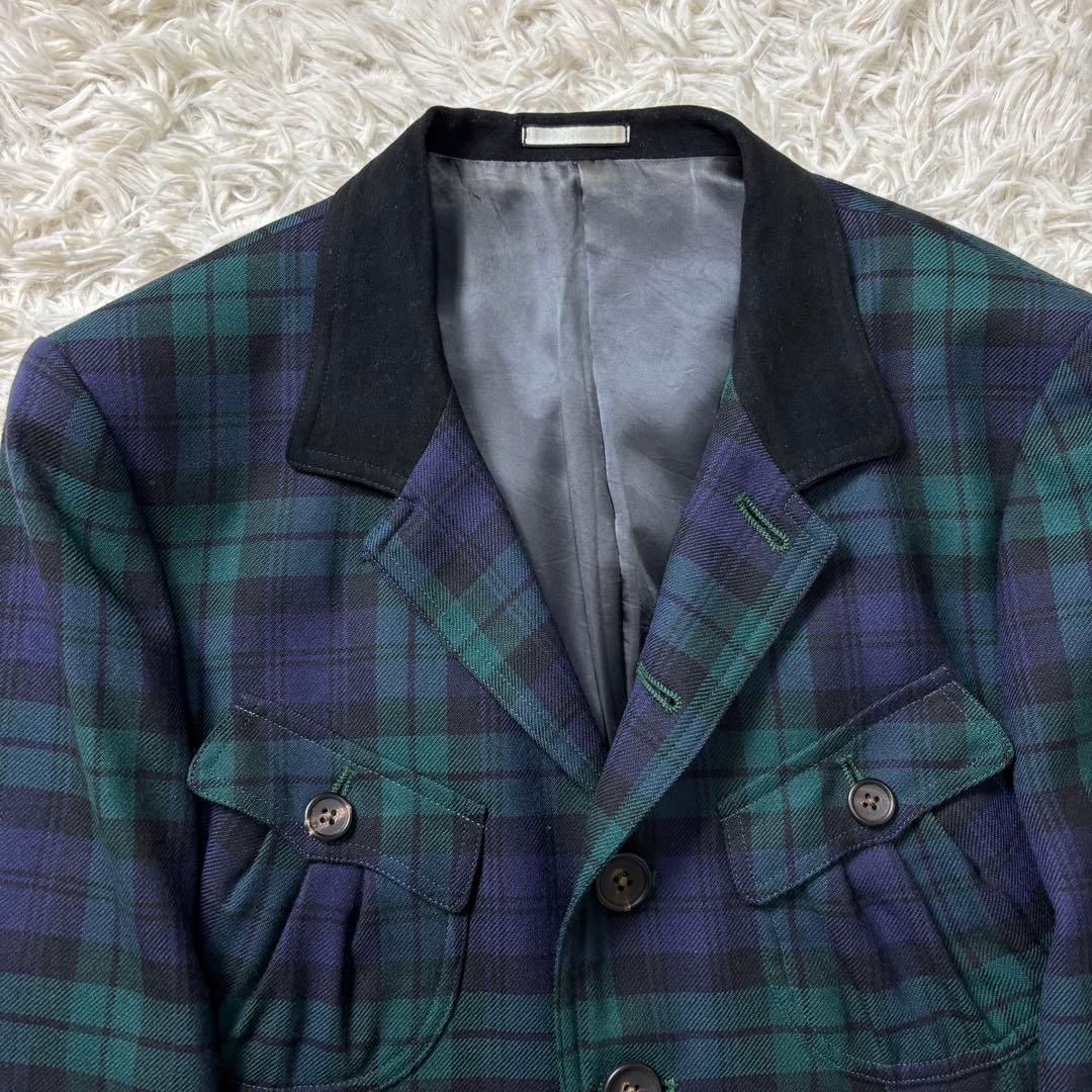 美品 ポールスミス テーラードジャケット ブラックウォッチ チェック柄 M