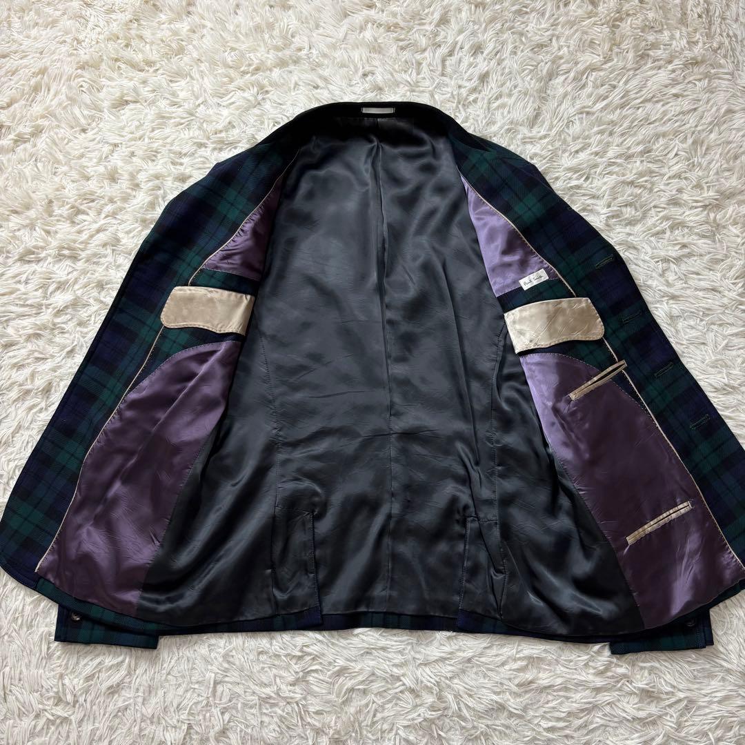美品 ポールスミス テーラードジャケット ブラックウォッチ チェック柄 M