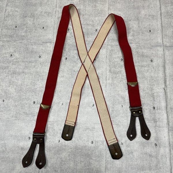 Filson USA製 サスペンダー 本革×平ゴム 幅広 アメリカ製 フィルソン