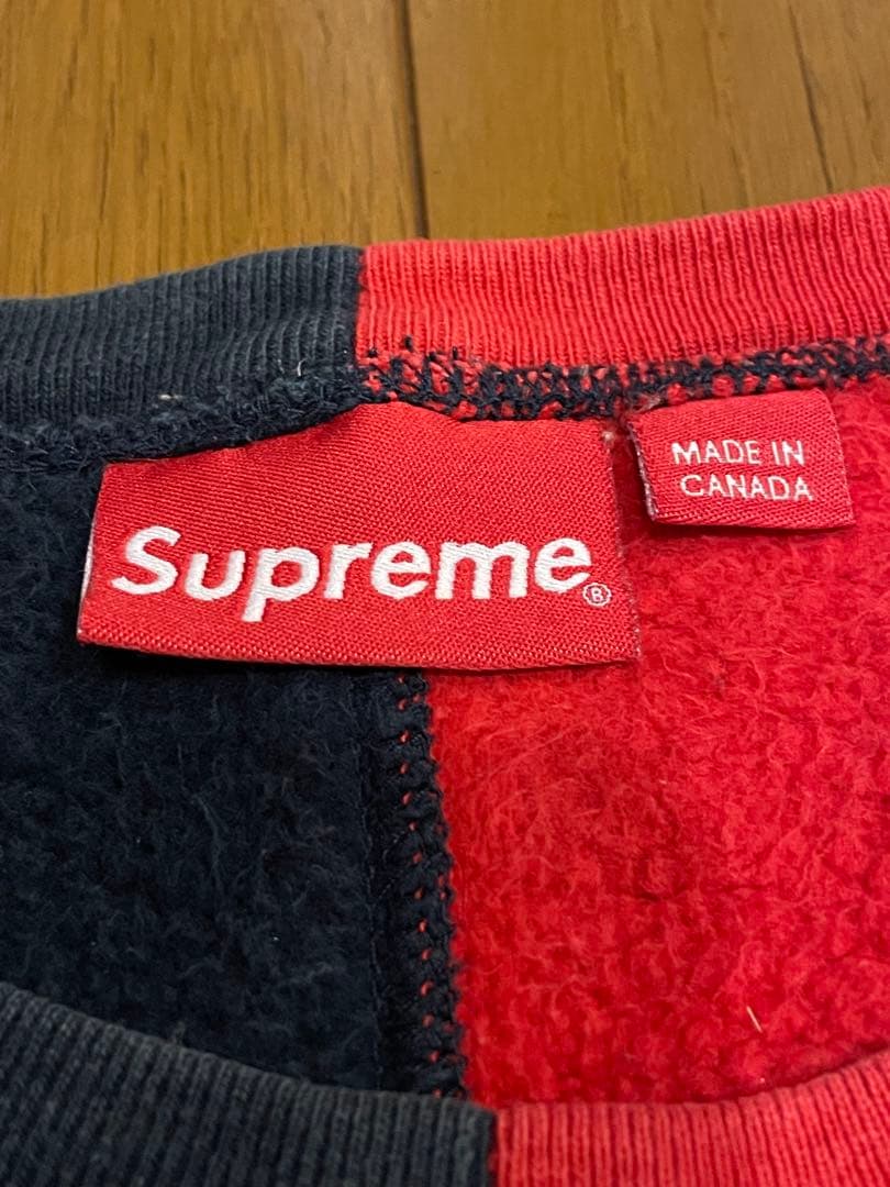 on-black #23 シュプリーム☆センター刺繍　バイカラー L