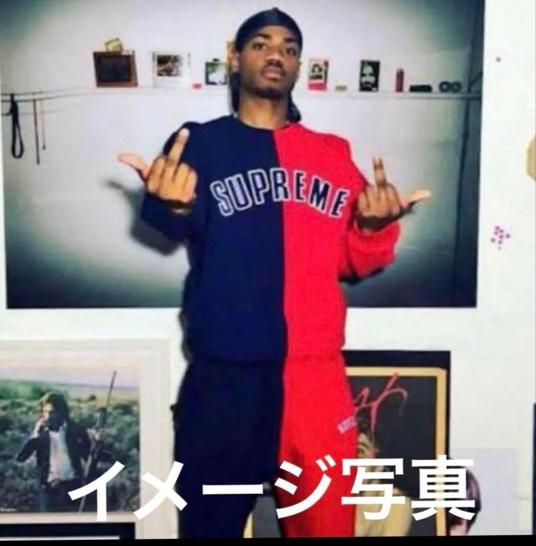 on-black #23 シュプリーム☆センター刺繍　バイカラー L