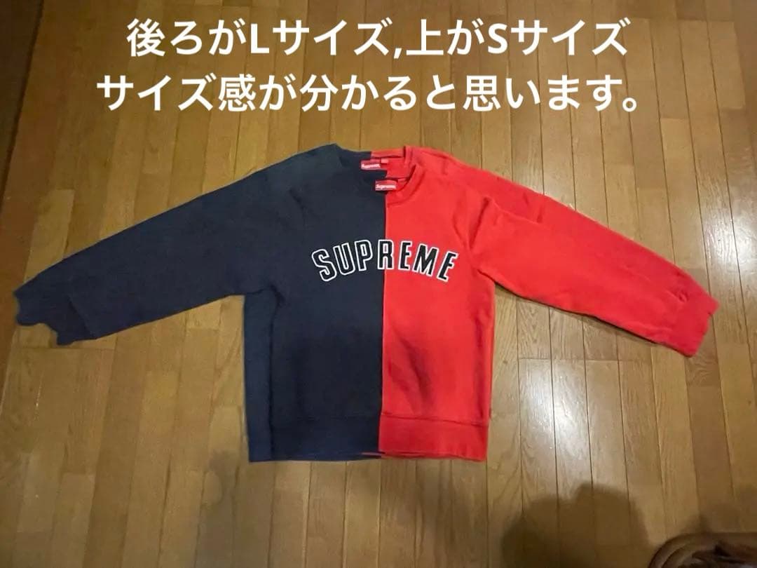 on-black #23 シュプリーム☆センター刺繍　バイカラー L