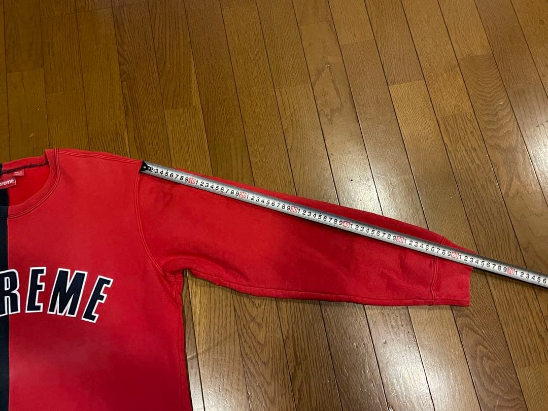 on-black #23 シュプリーム☆センター刺繍　バイカラー L