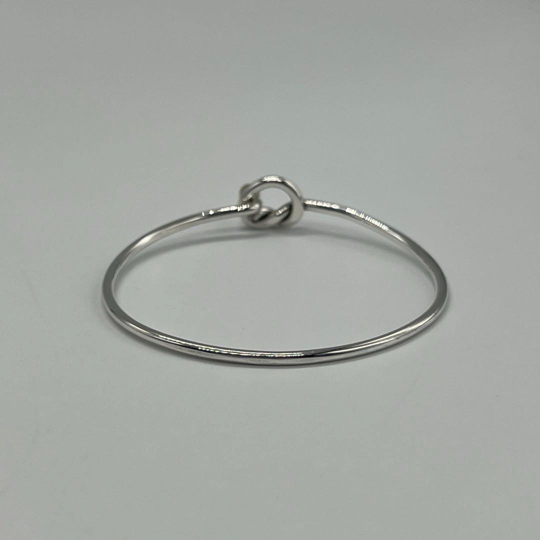 ティファニー TIFFANY ラブノット バングル SV YG コンビ