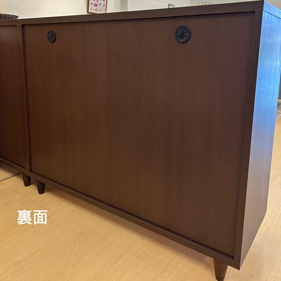 展示品★サイドボード リビングボード 書棚 フリーボード キャビネット 飾棚