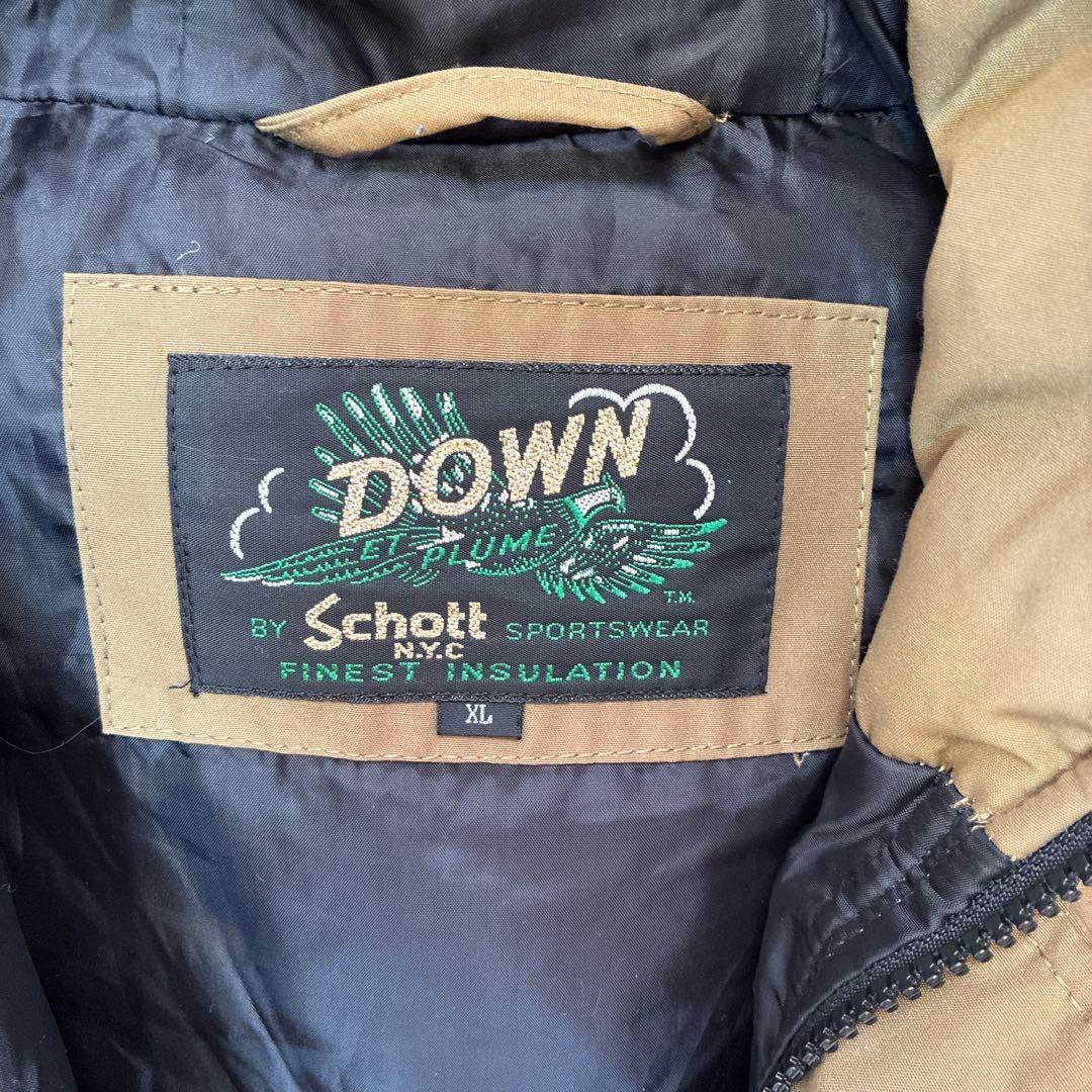 Schott NYC DOWN ダウンジャケット XL ショットダウン