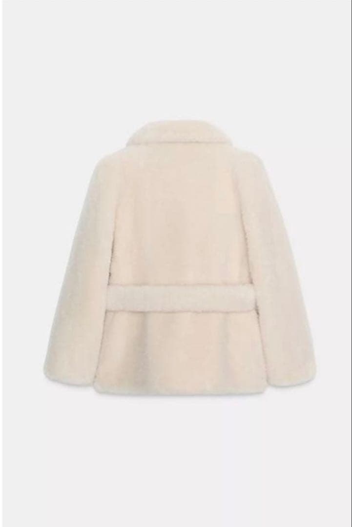 【新品未使用】ZW COLLECTION フェイクファーコート ベルト付