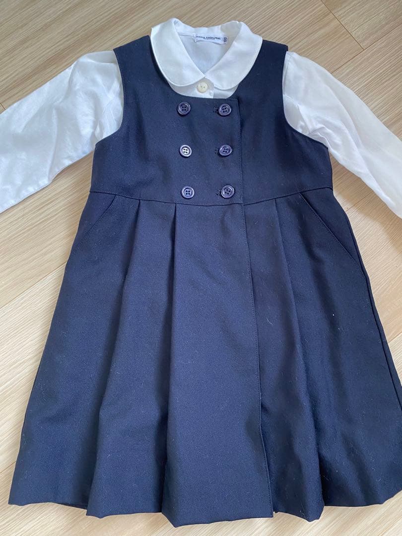 美品⭐︎ミキハウスお受験3点セット★100スーツカバー付き