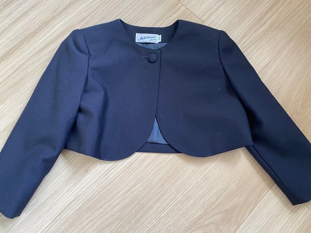 美品⭐︎ミキハウスお受験3点セット★100スーツカバー付き